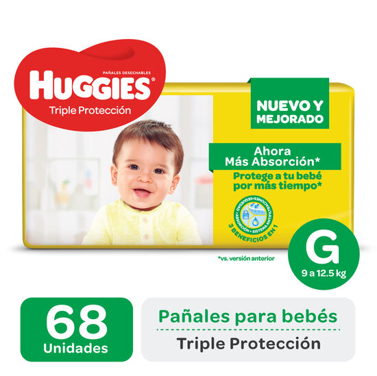 PAÑAL HUGGIES TRIPLE PROTECCIÓN  Gx68